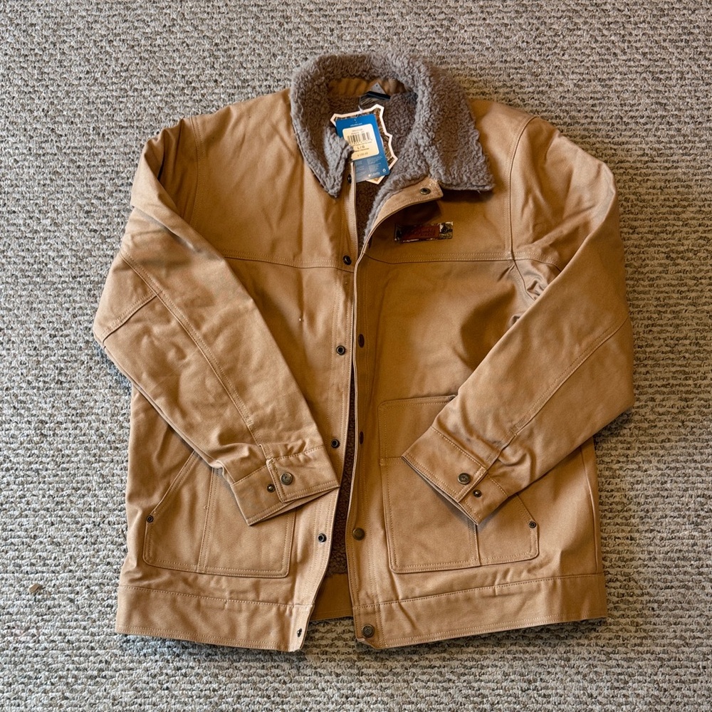 Columbia Men's Brown Sherpa-Lined Field Jacket